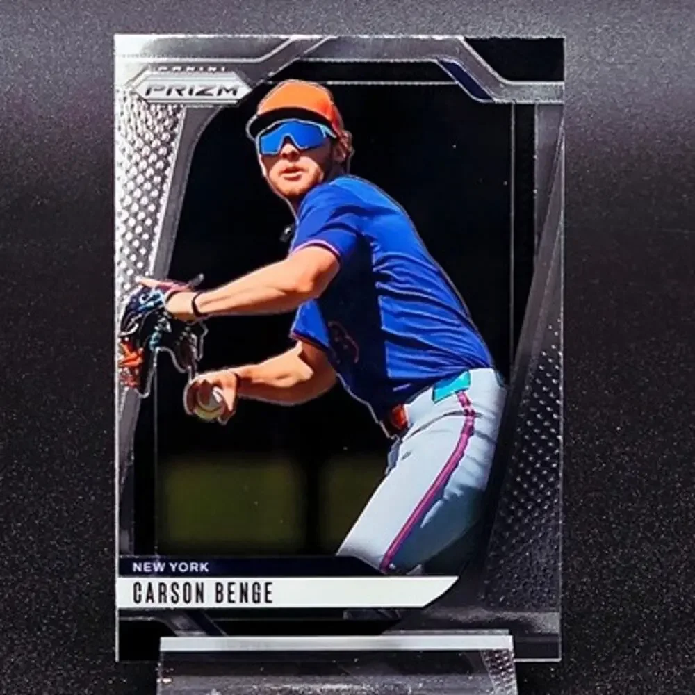 Carson Benge Red 067/299 Prizm Rated Prospect RC New York Mets Top Prospect - Picture 5 of 8